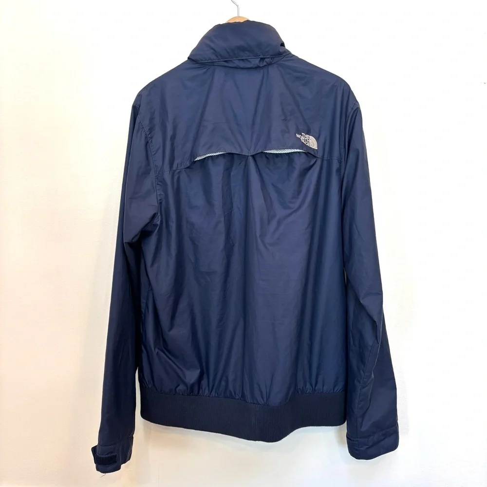 The North Face Diablo Windbreaker Jacket Men’s Large Navy Packable Hood Golf